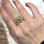 Anello sole slim oro in acciaio inossidabile - SIddharta