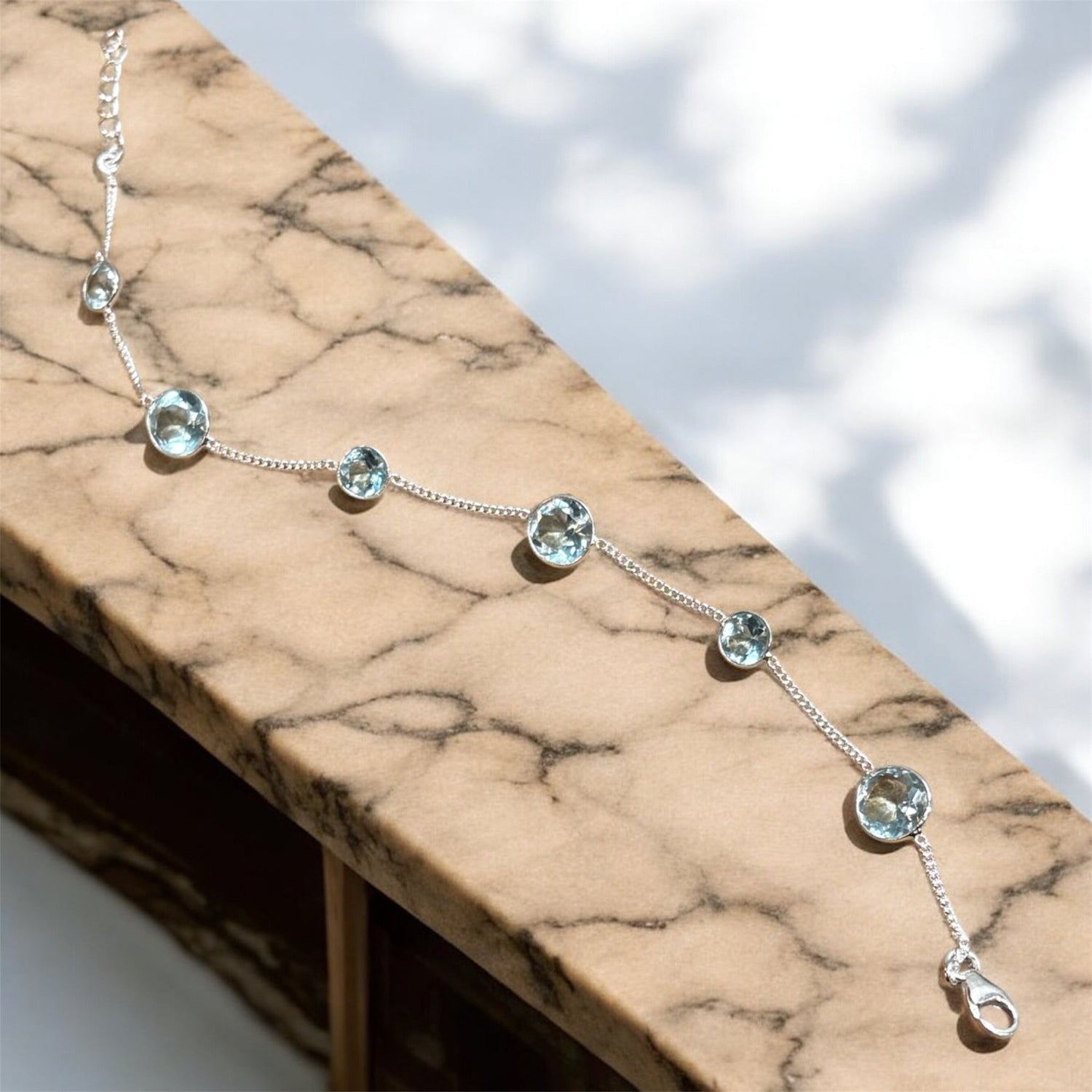Bracciale Acquamarina in argento 925 - SIddharta