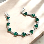 Bracciale Agata verde in argento 925 - SIddharta