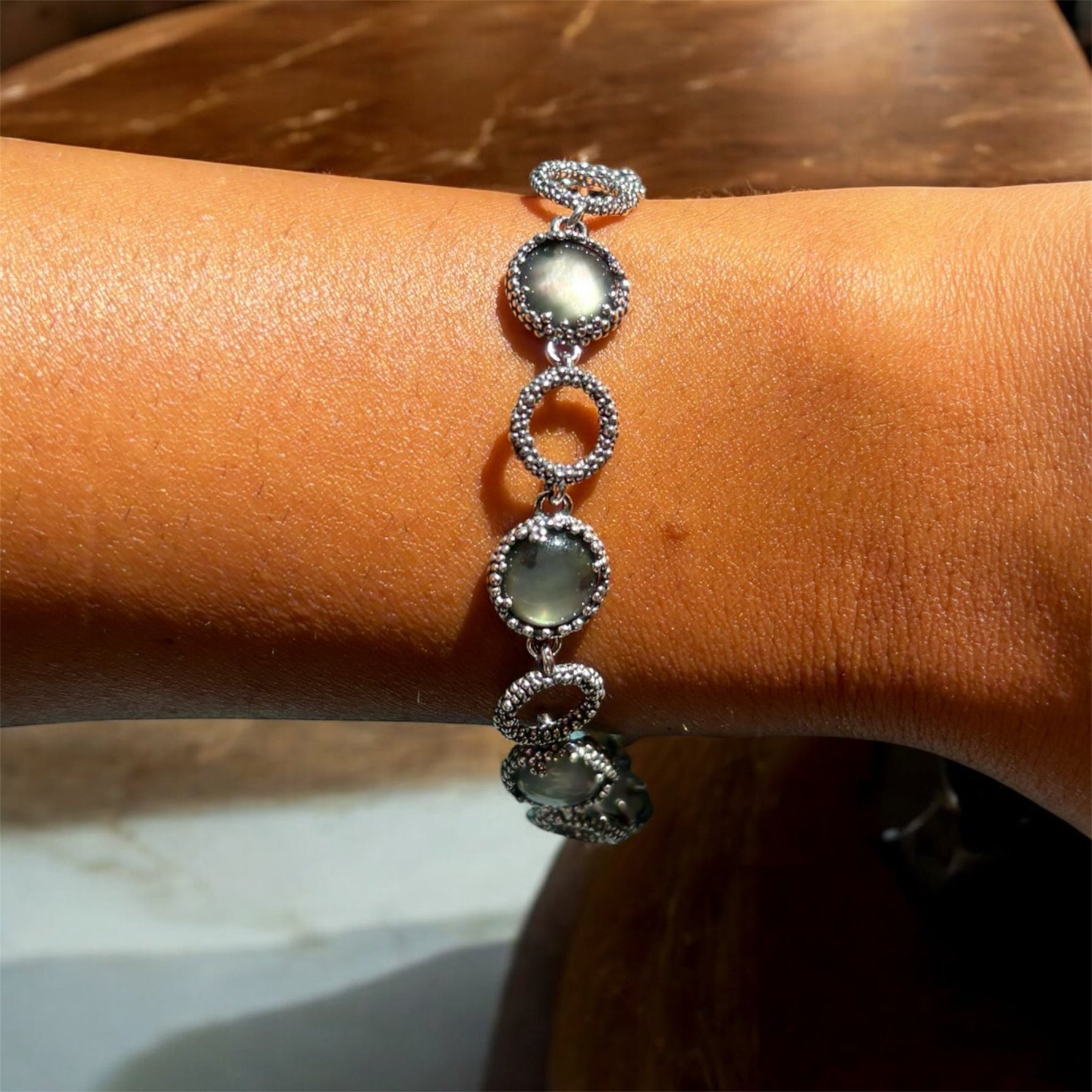 Bracciale collezione Coraline con Labradorite in argento 925 - SIddharta