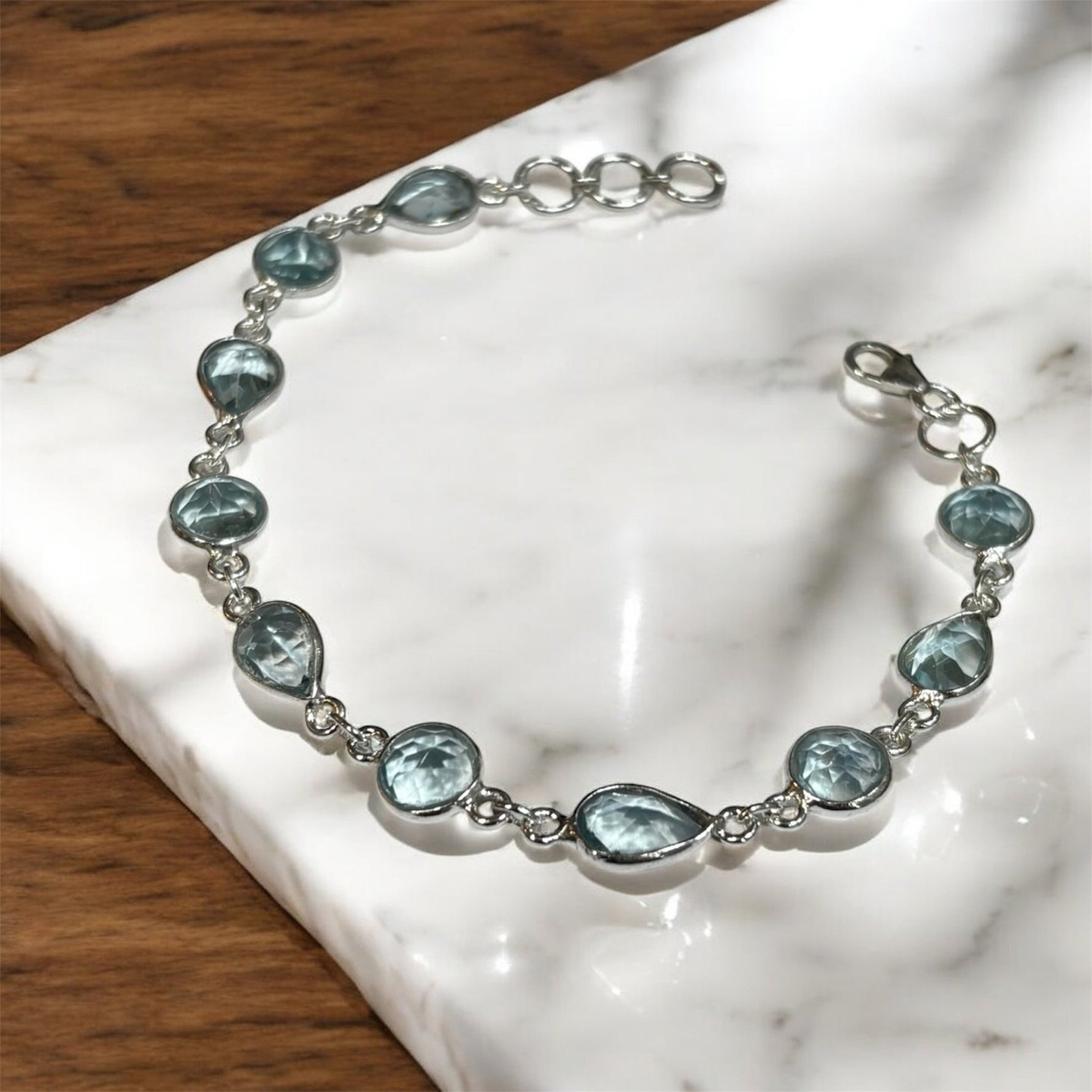 Bracciale con pietre in argento 925 - SIddharta