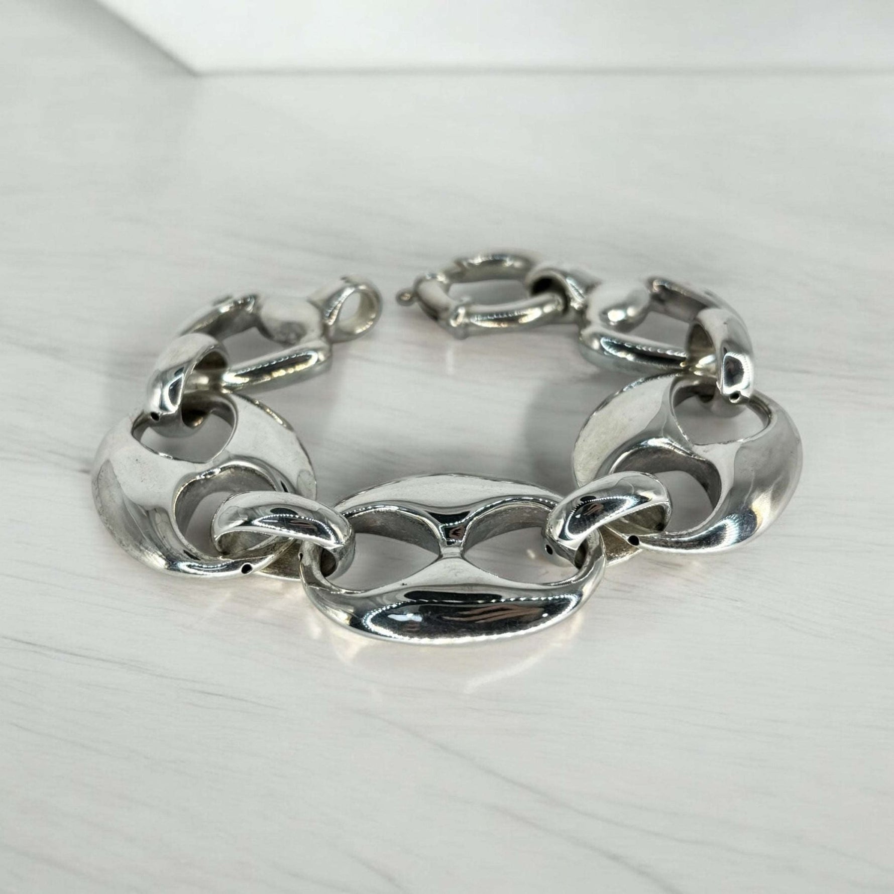 Bracciale maglia marina grande in argento 925 - SIddharta