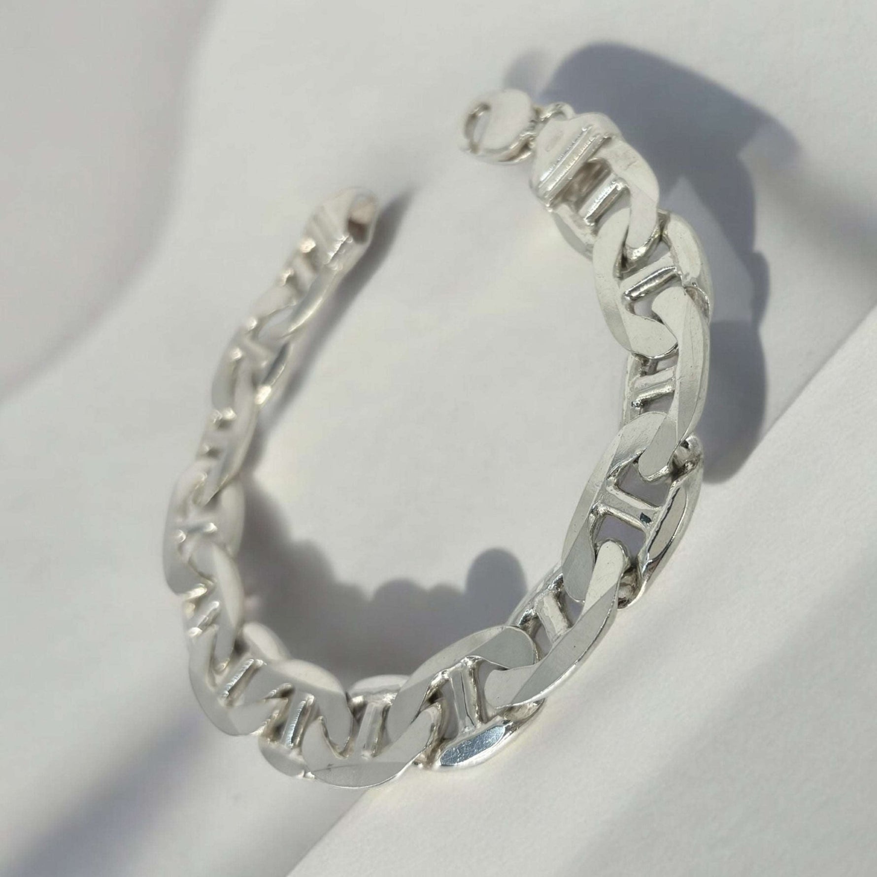 Bracciale maglia marina piatta argento 925 - SIddharta