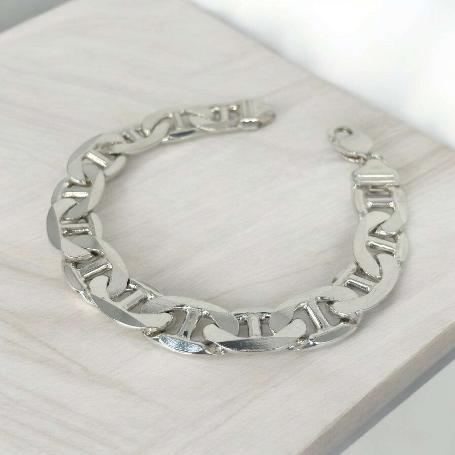Bracciale maglia marina piatta argento 925 - SIddharta