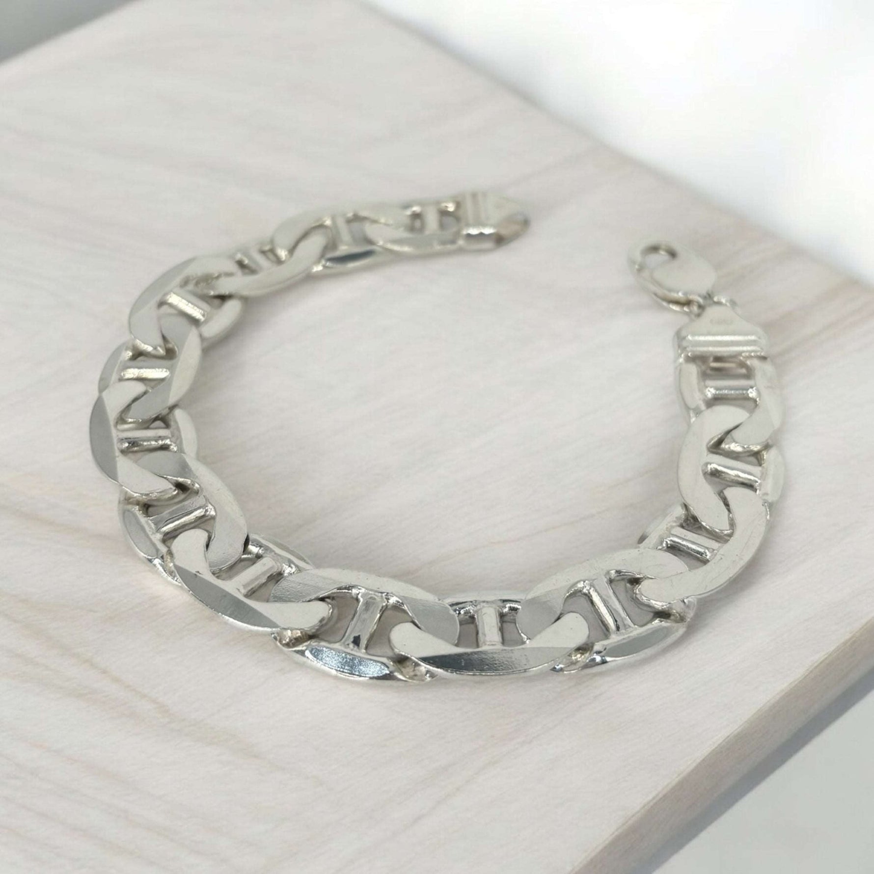 Bracciale maglia marina piatta argento 925 - SIddharta