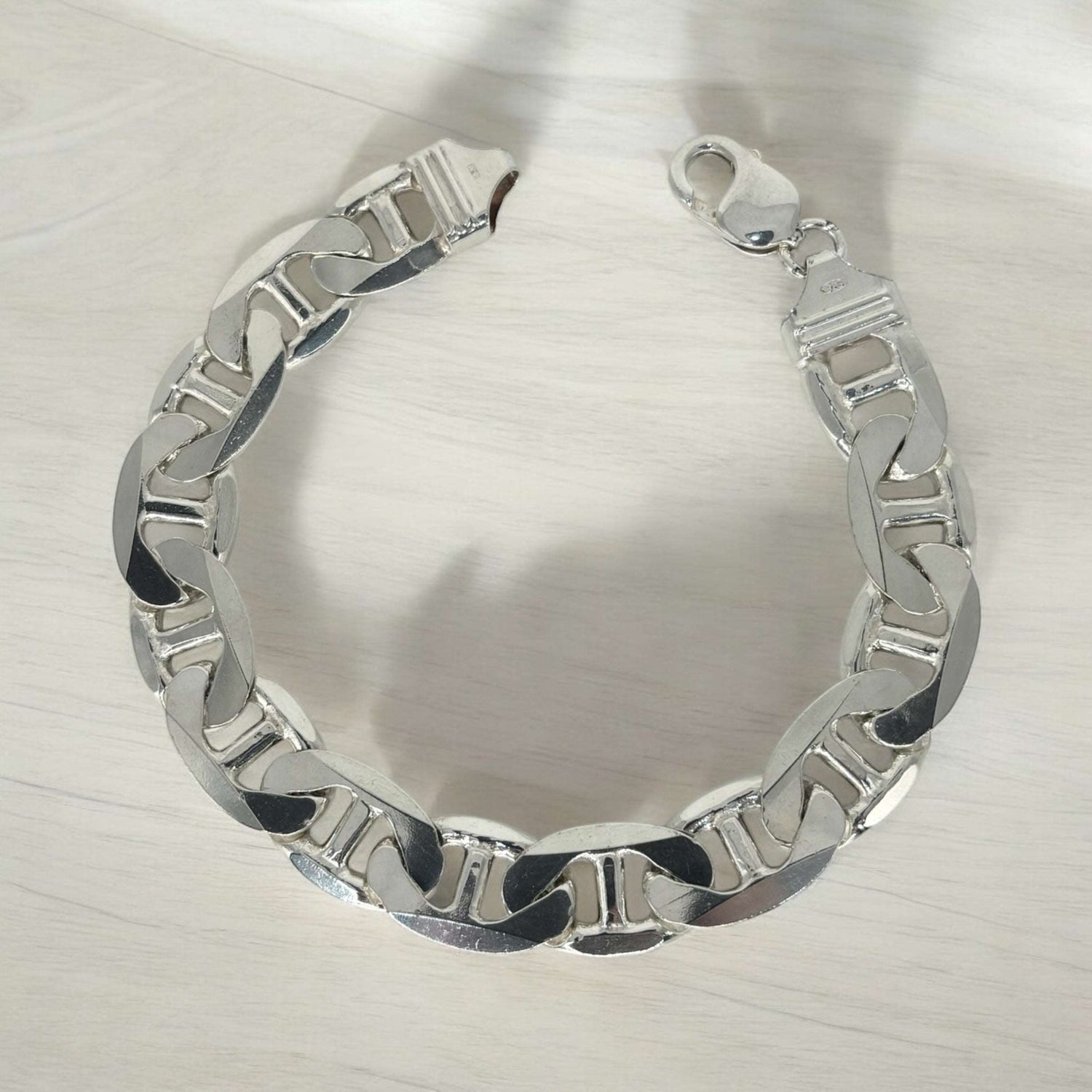 Bracciale maglia marina piatta argento 925 - SIddharta