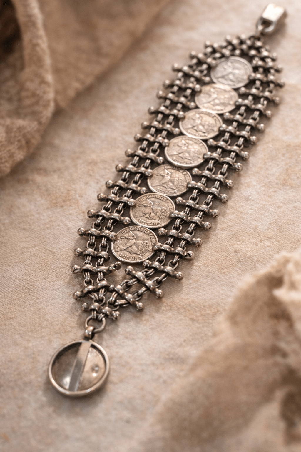Bracciale monete argento 925 - SIddharta