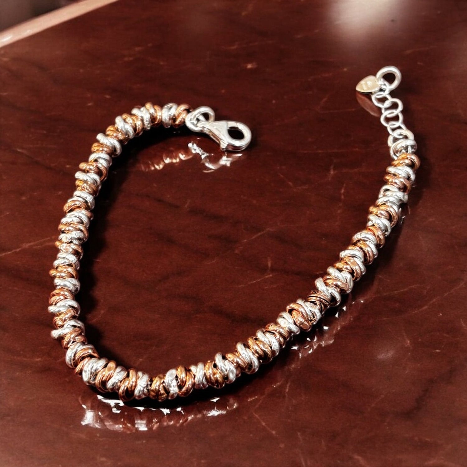Bracciale Onda bicolore in argento 925 - SIddharta