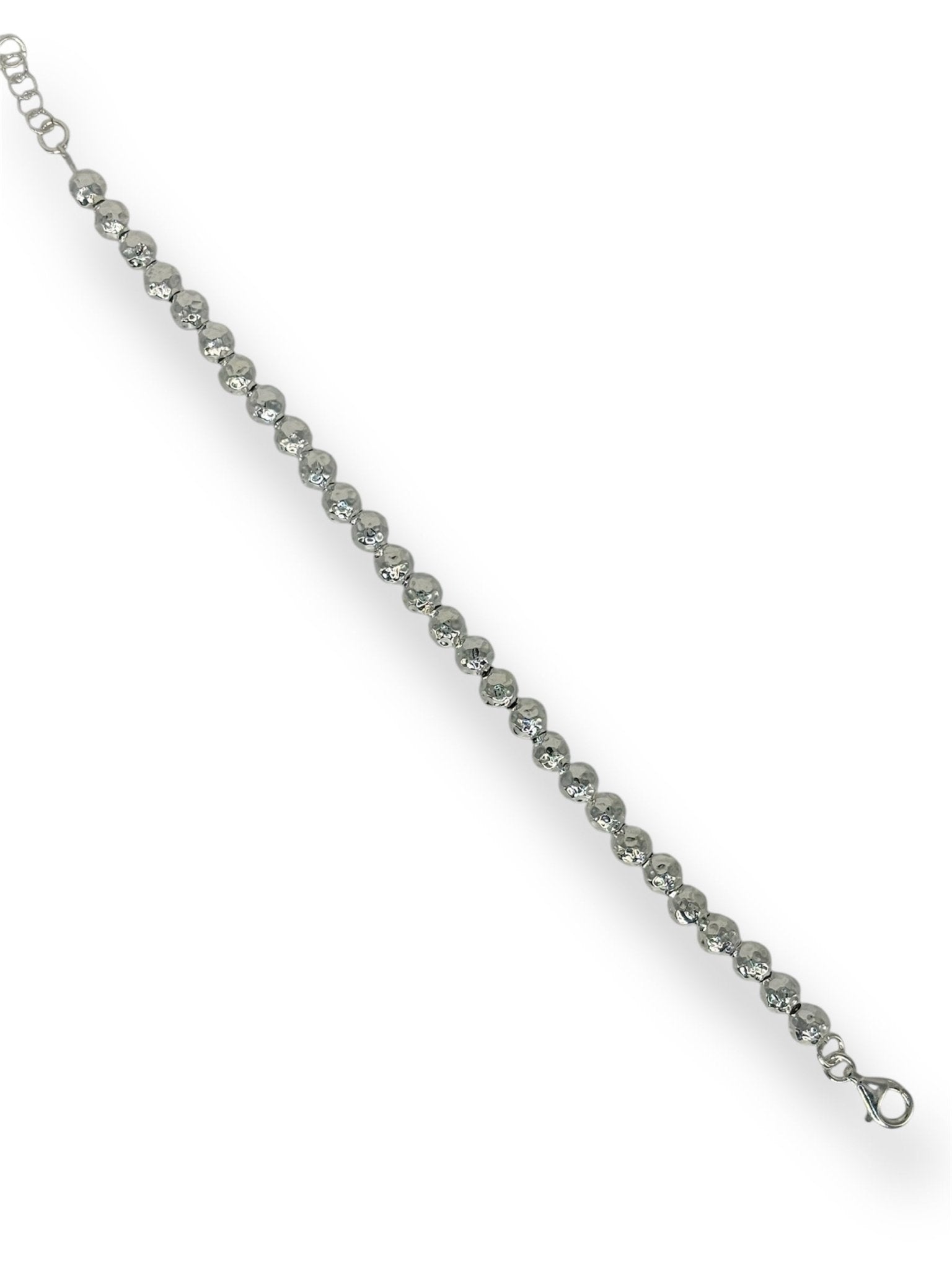 Bracciale palline M argento sfaccettate - SIddharta