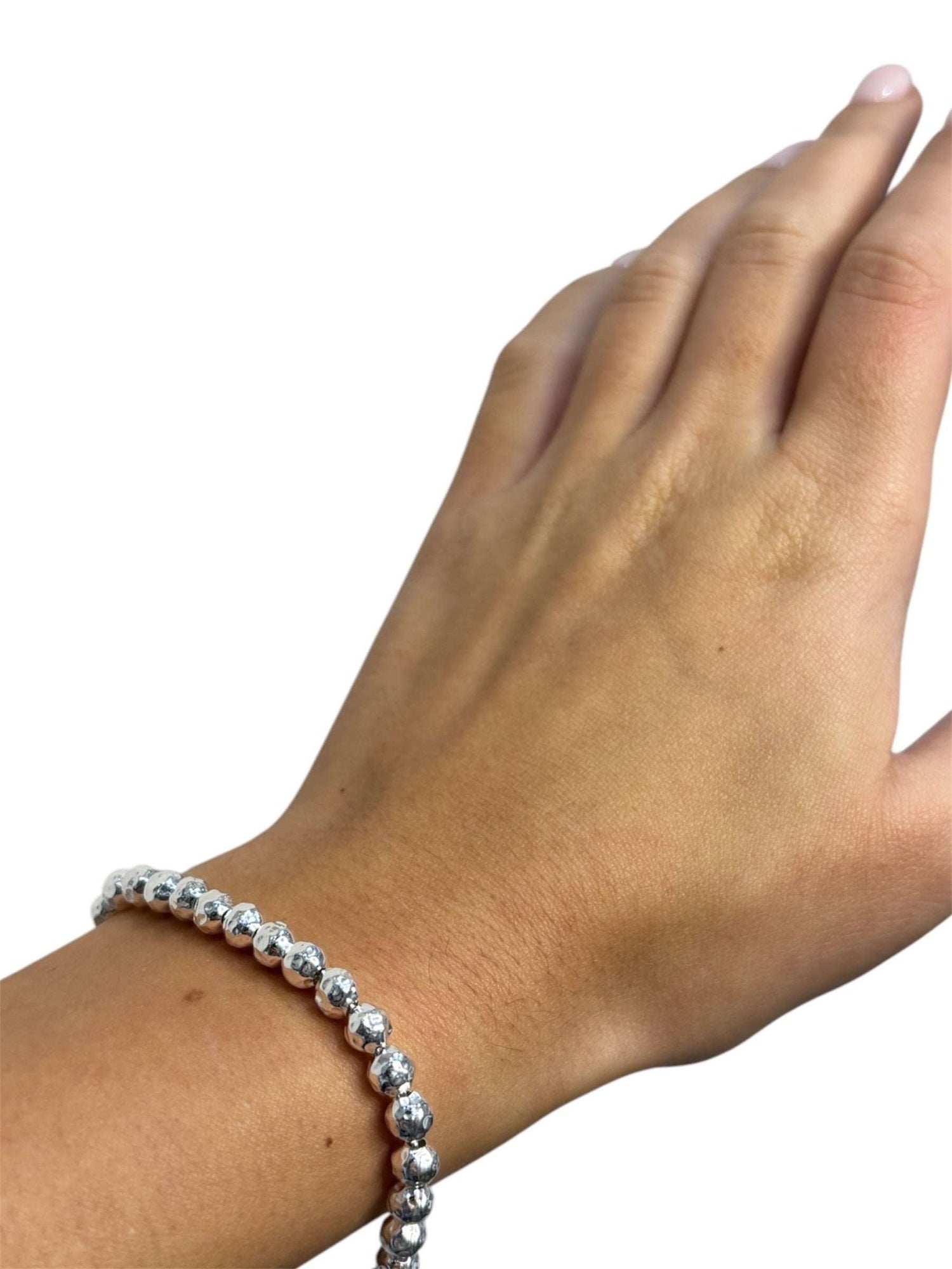 Bracciale palline S argento sfaccettate - SIddharta