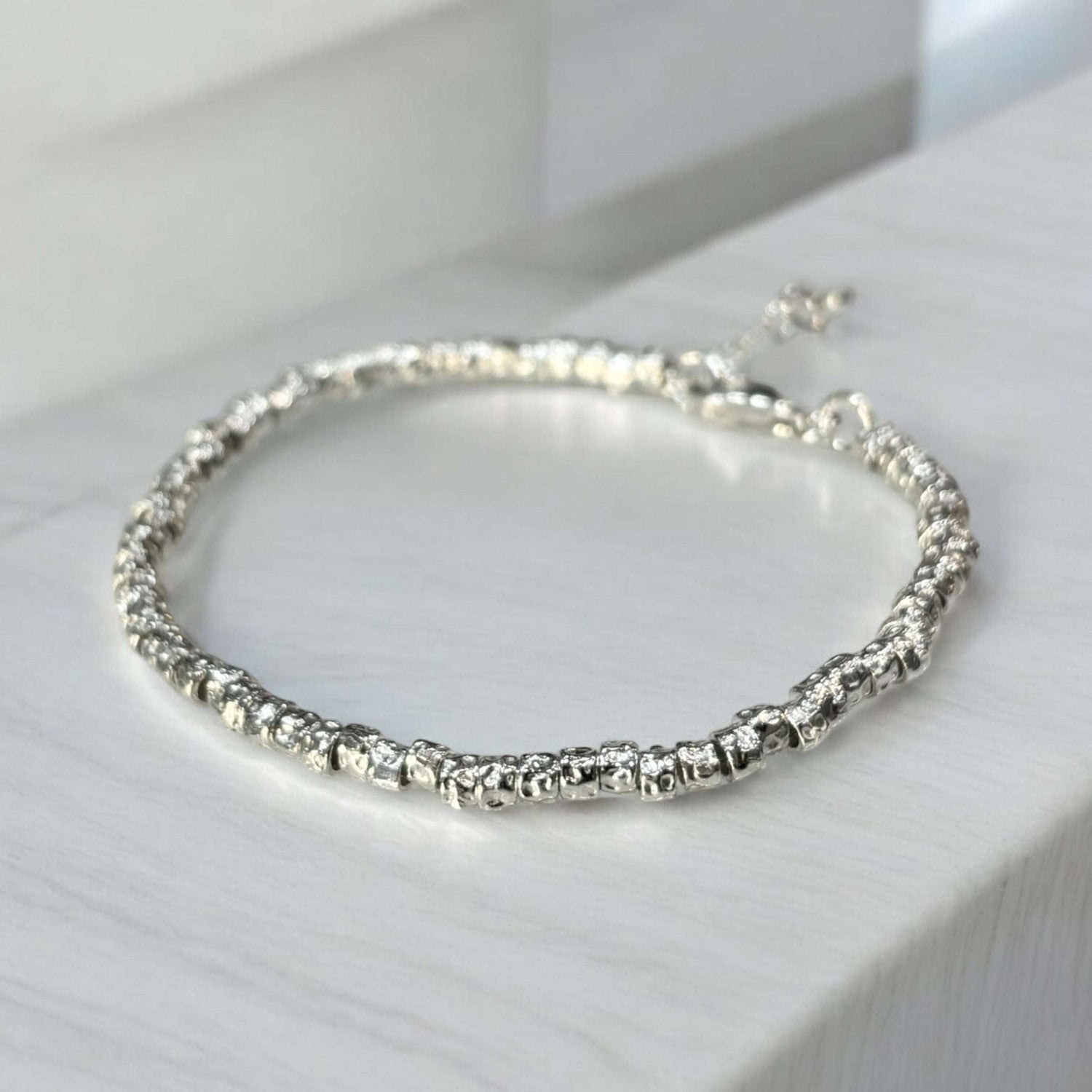 Bracciale pepite in argento 925 - SIddharta