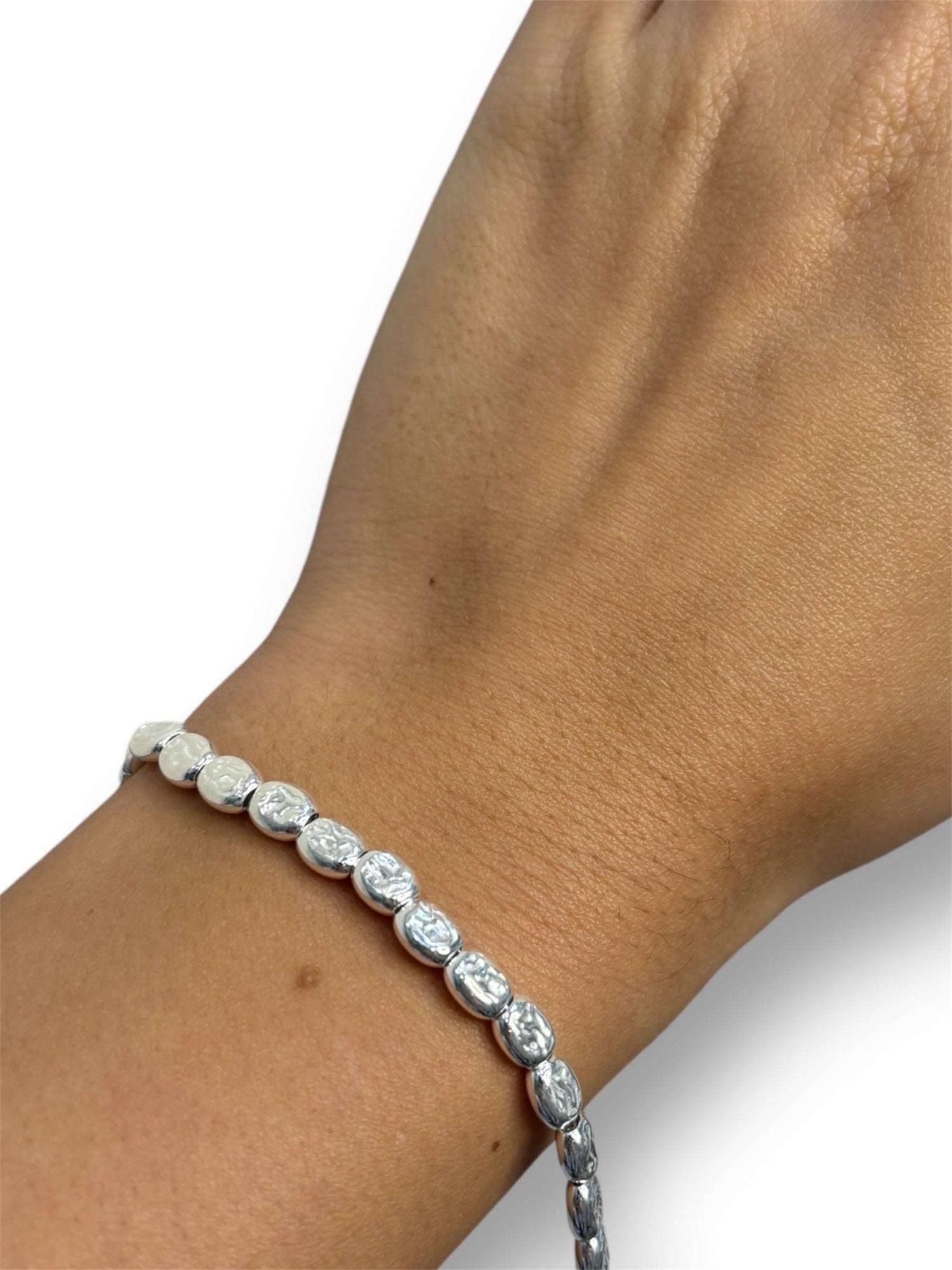 Bracciale pepite ovali argento 925 - SIddharta