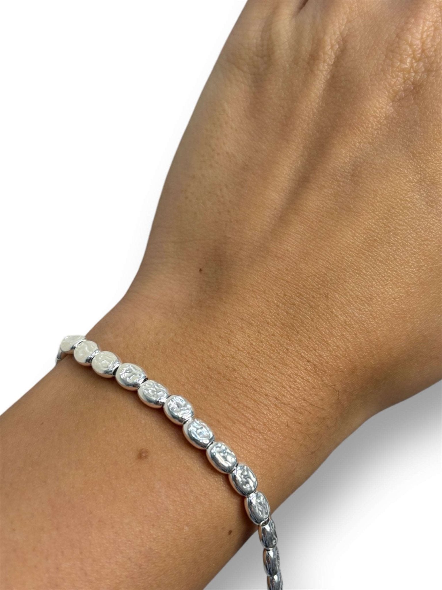 Bracciale pepite ovali argento 925 - SIddharta