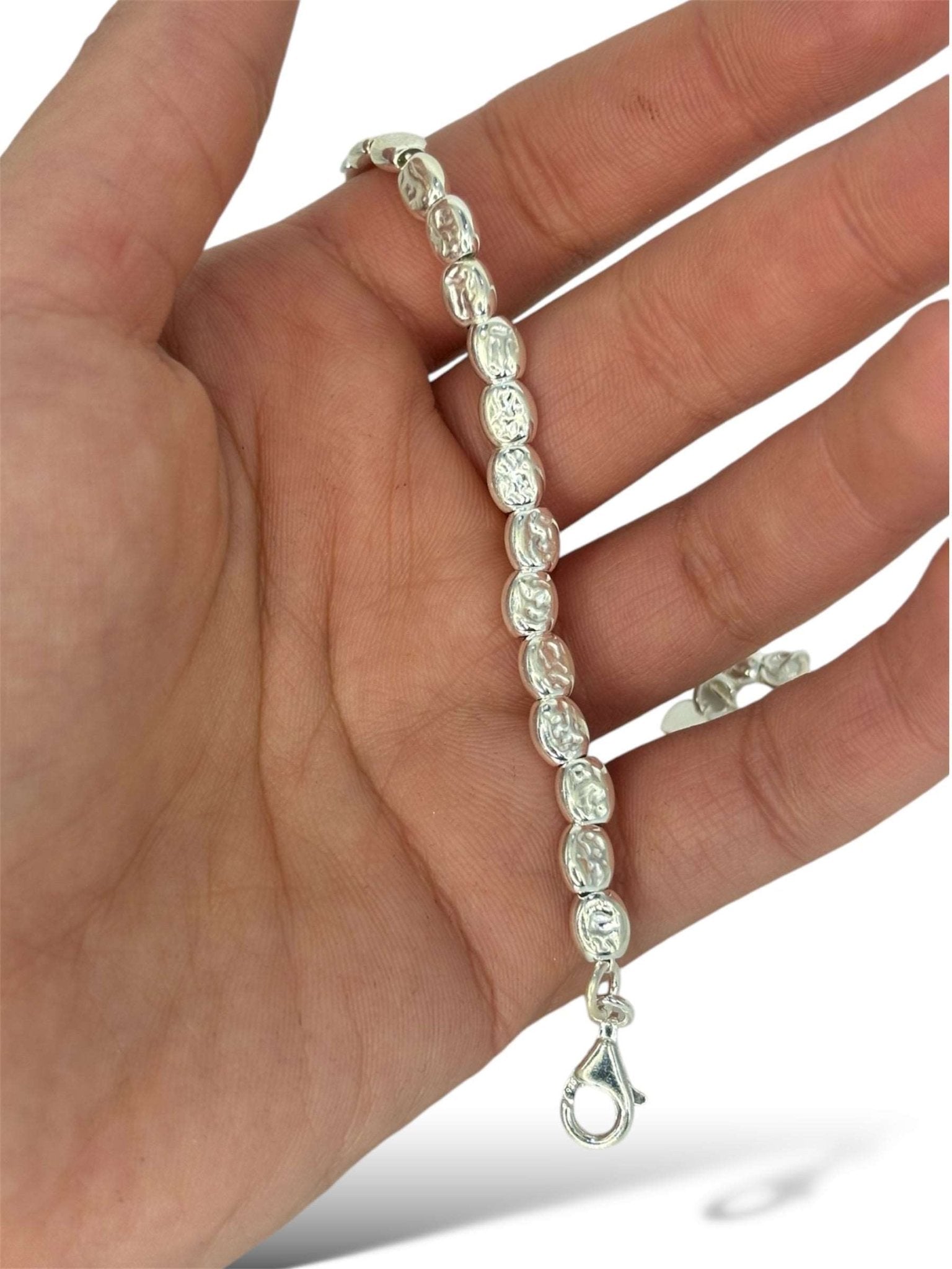 Bracciale pepite ovali argento 925 - SIddharta