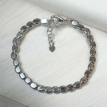 Bracciale pepite ovali in argento 925 - SIddharta