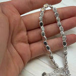 Bracciale pepite ovali in argento 925 - SIddharta