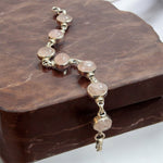 Bracciale quarzo rosa in argento 925 - SIddharta