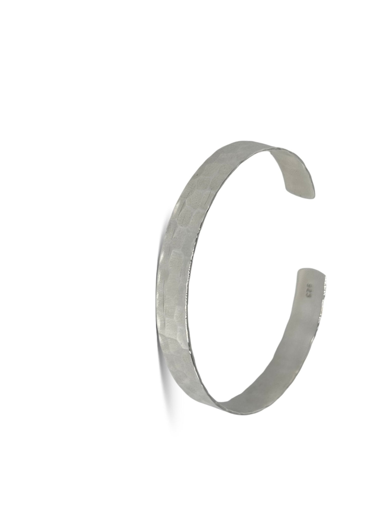 Bracciale rigido martellato argento 925 - SIddharta