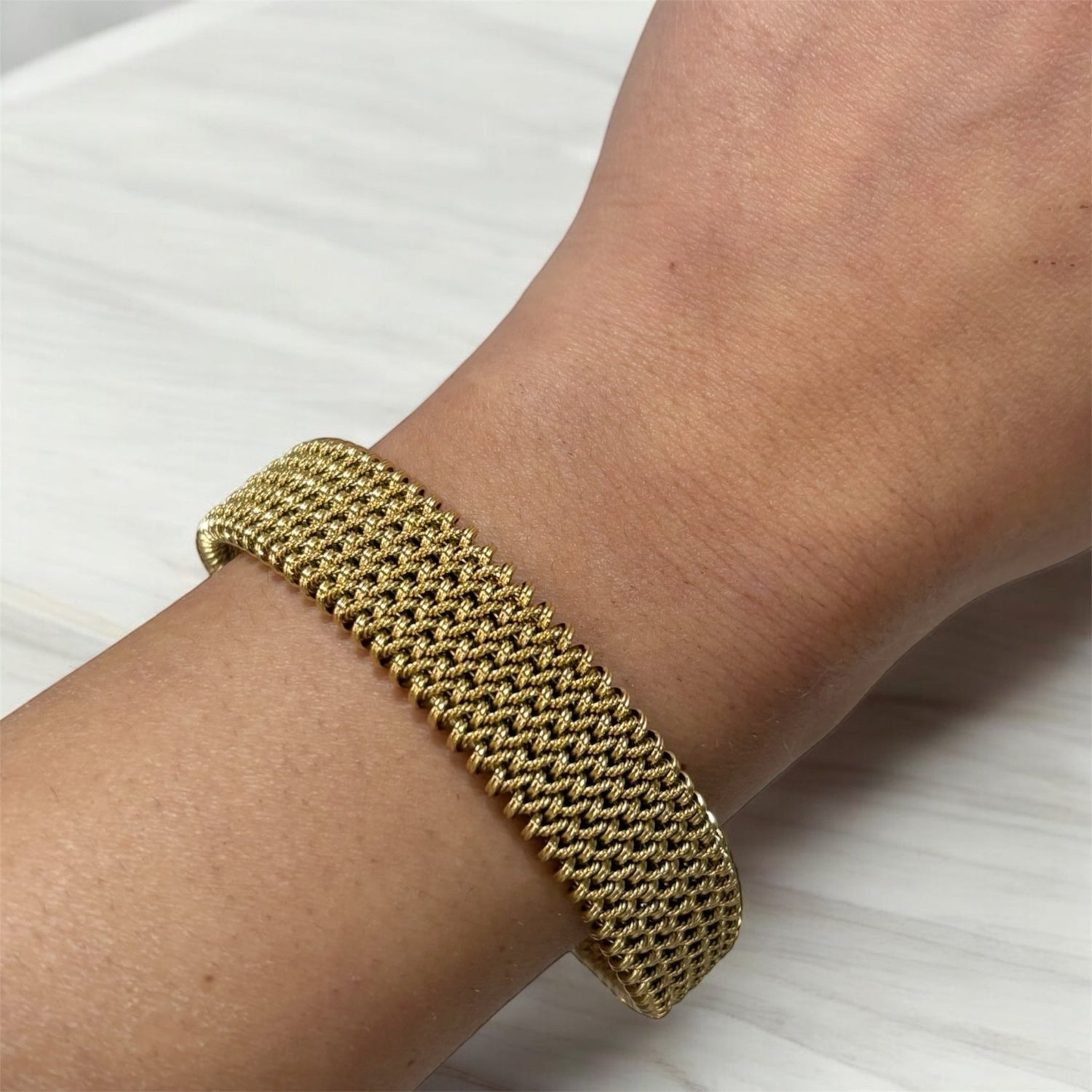 Bracciale rigido oro ricamato in acciaio inossidabile - SIddharta