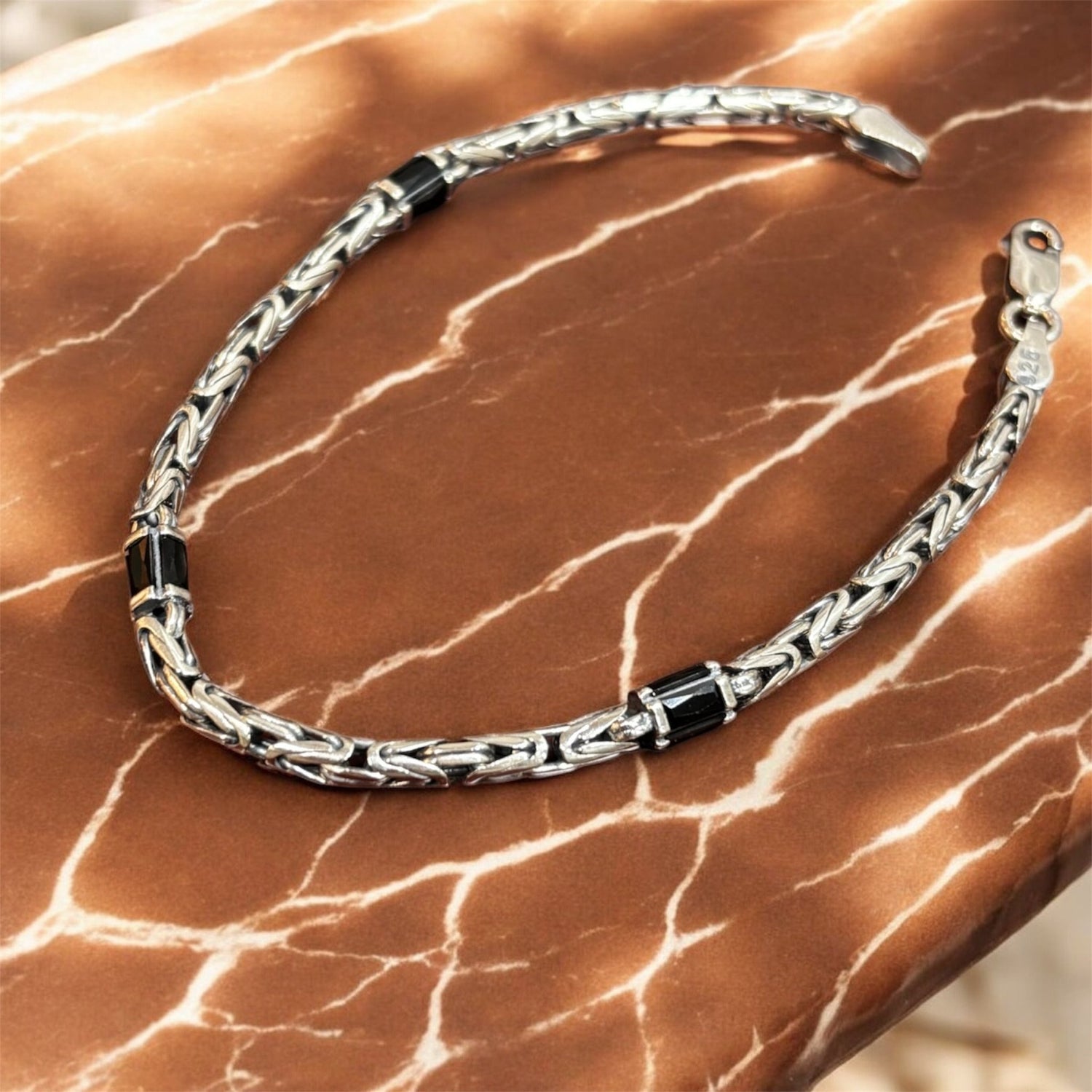 Bracciale Snake Black in argento 925 - SIddharta