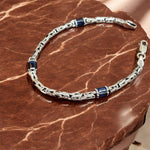 Bracciale Snake blue in argento 925 - SIddharta