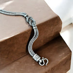 Bracciale Snake nodo in argento 925 - SIddharta