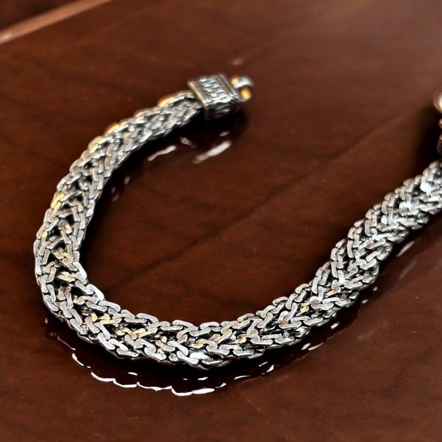 Bracciale Snake treccia in argento 925 - SIddharta