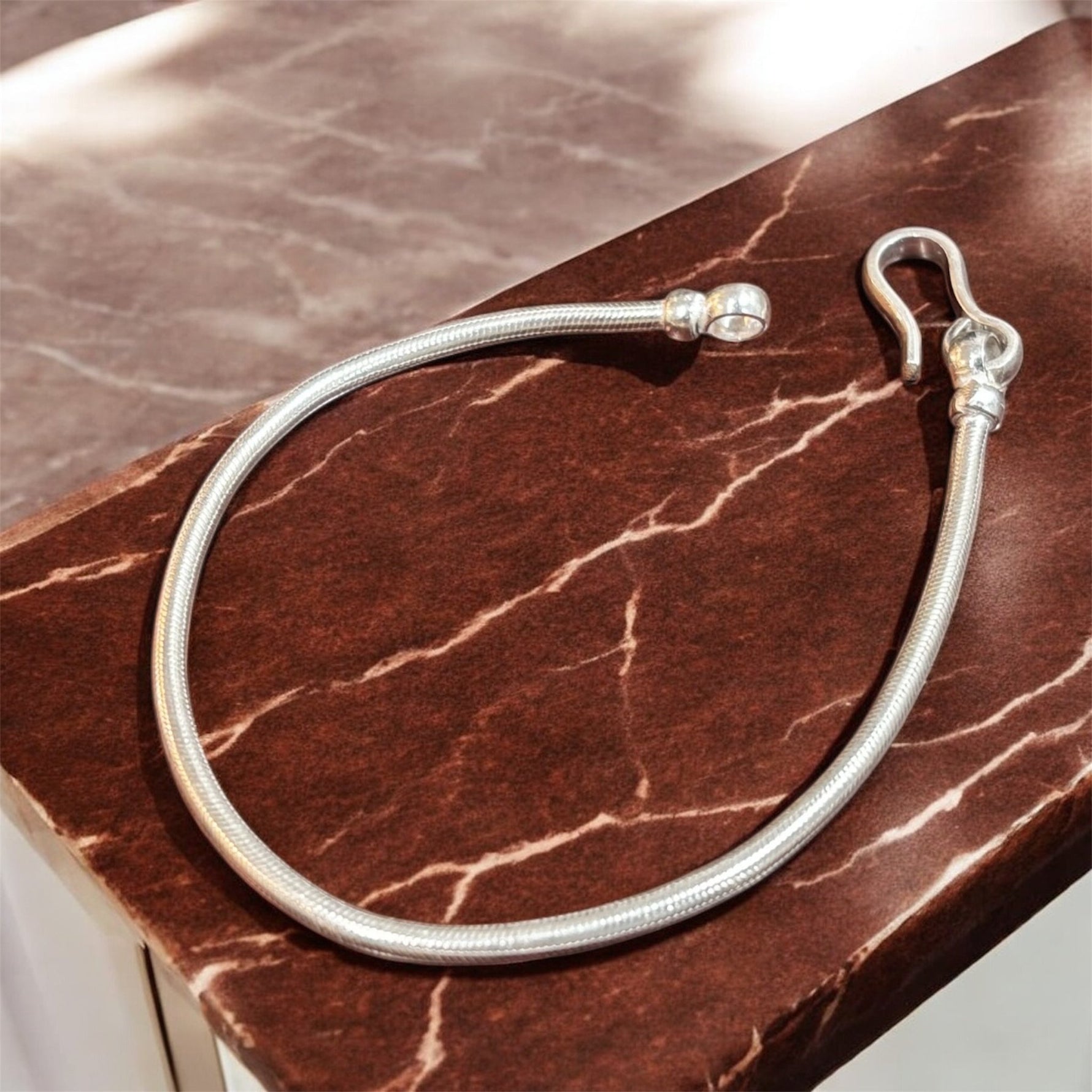 Bracciale Snake tubolare in argento 925 - SIddharta