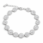 Bracciale Tennis Angelic in Acciaio con Zirconi Luminosi – Regolabile - SIddharta