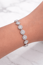 Bracciale Tennis Angelic in Acciaio con Zirconi Luminosi – Regolabile - SIddharta