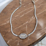 Bracciale tennis madonnina in argento 925 con zirconi - SIddharta
