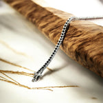 Bracciale Tennis nero in argento 925 - SIddharta