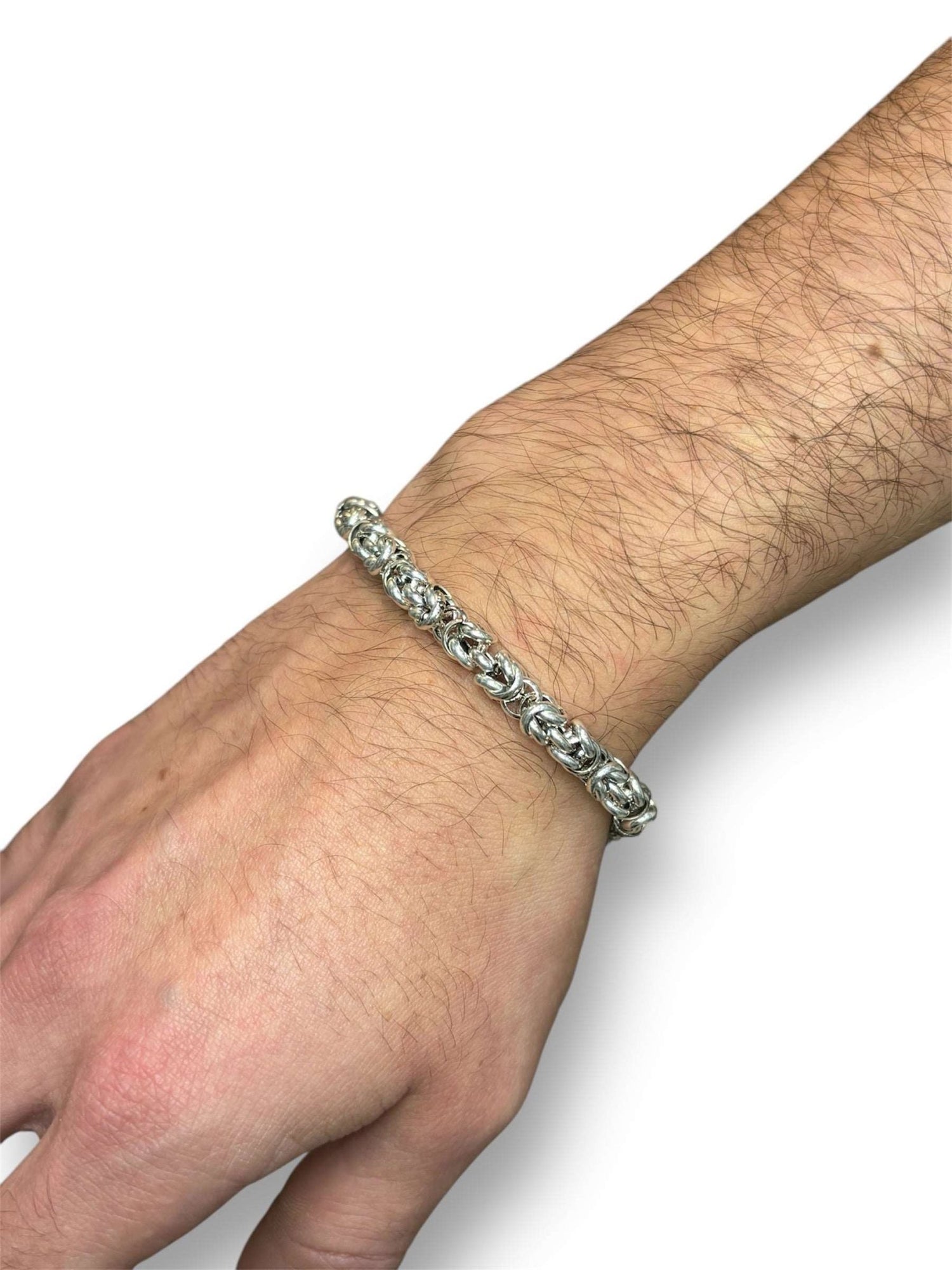 Bracciale uomo maglia bizantina argento 925 - SIddharta