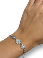 Bracciale zirconi portafortuna argento 925 - SIddharta