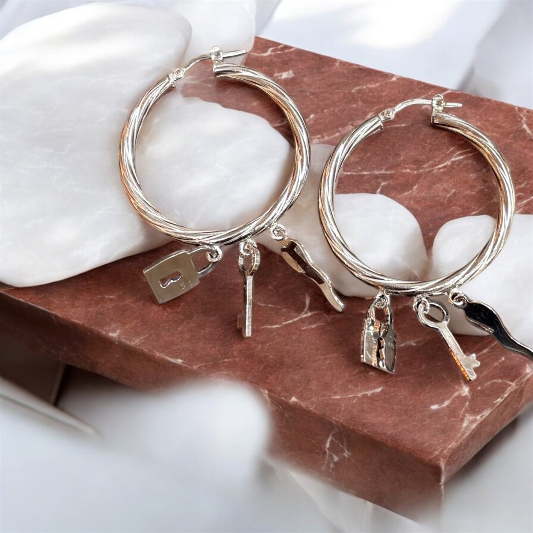 Cerchi con ciondoli in argento 925 - SIddharta