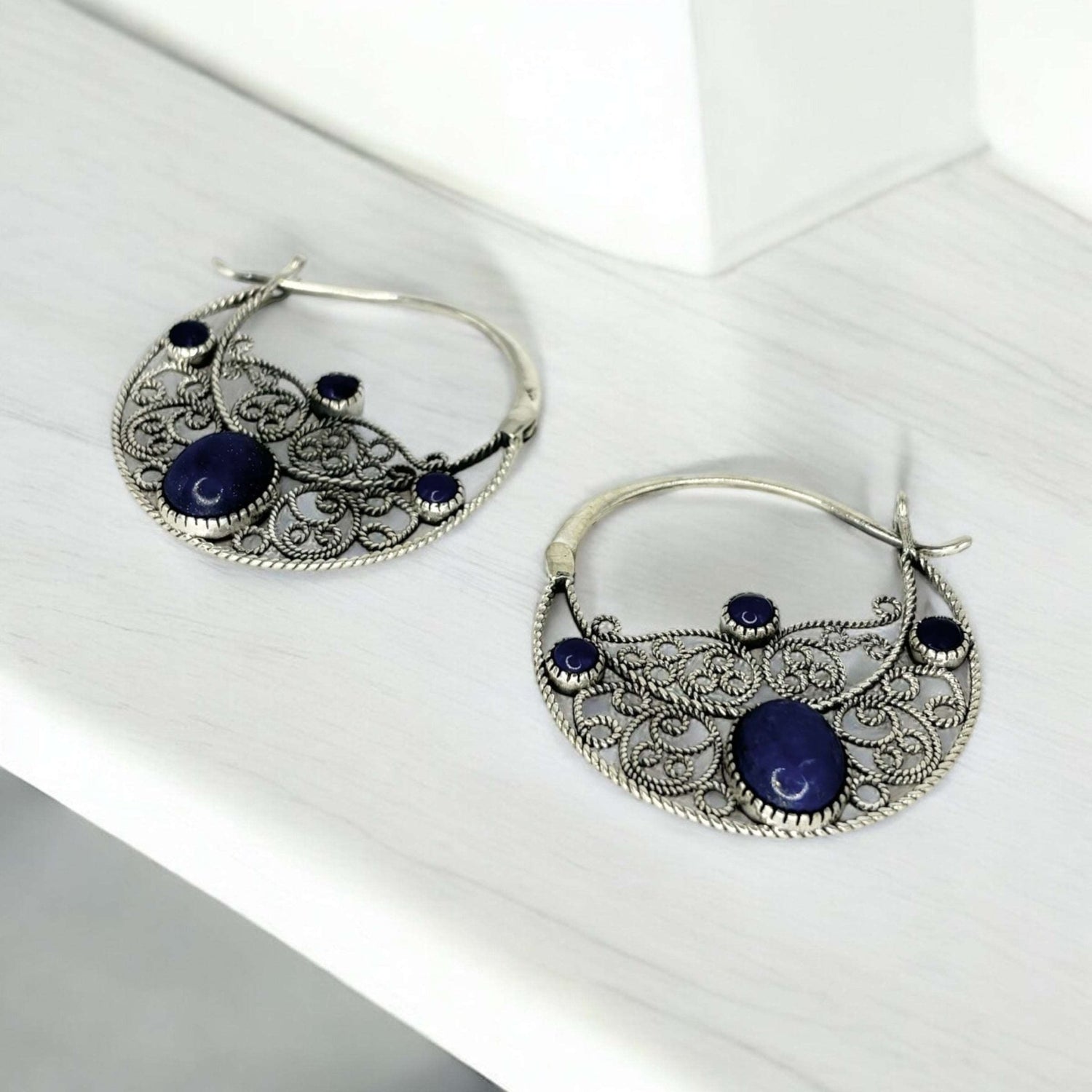 Cerchi con Lapis in argento 925 - SIddharta