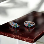 Cerchietti con zirconi colorati in argento 925 - SIddharta