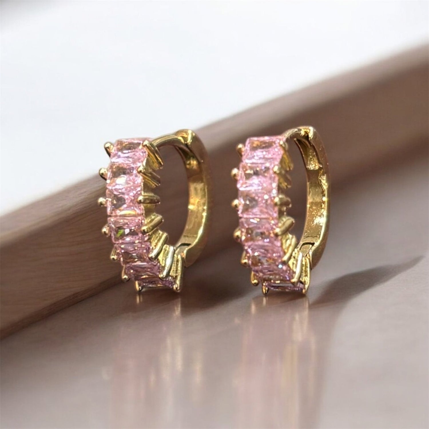 Cerchietti con zirconi rosa oro in acciaio inossidabile - SIddharta