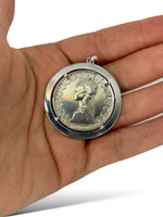 Ciondolo 500 lire incastonata in argento 925 - SIddharta