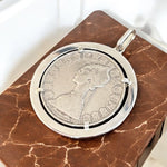 Ciondolo 500 lire incastonata in argento 925 - SIddharta