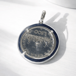 Ciondolo 500 lire incastonata in argento 925 - SIddharta