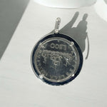 Ciondolo 500 lire incastonata in argento 925 - SIddharta