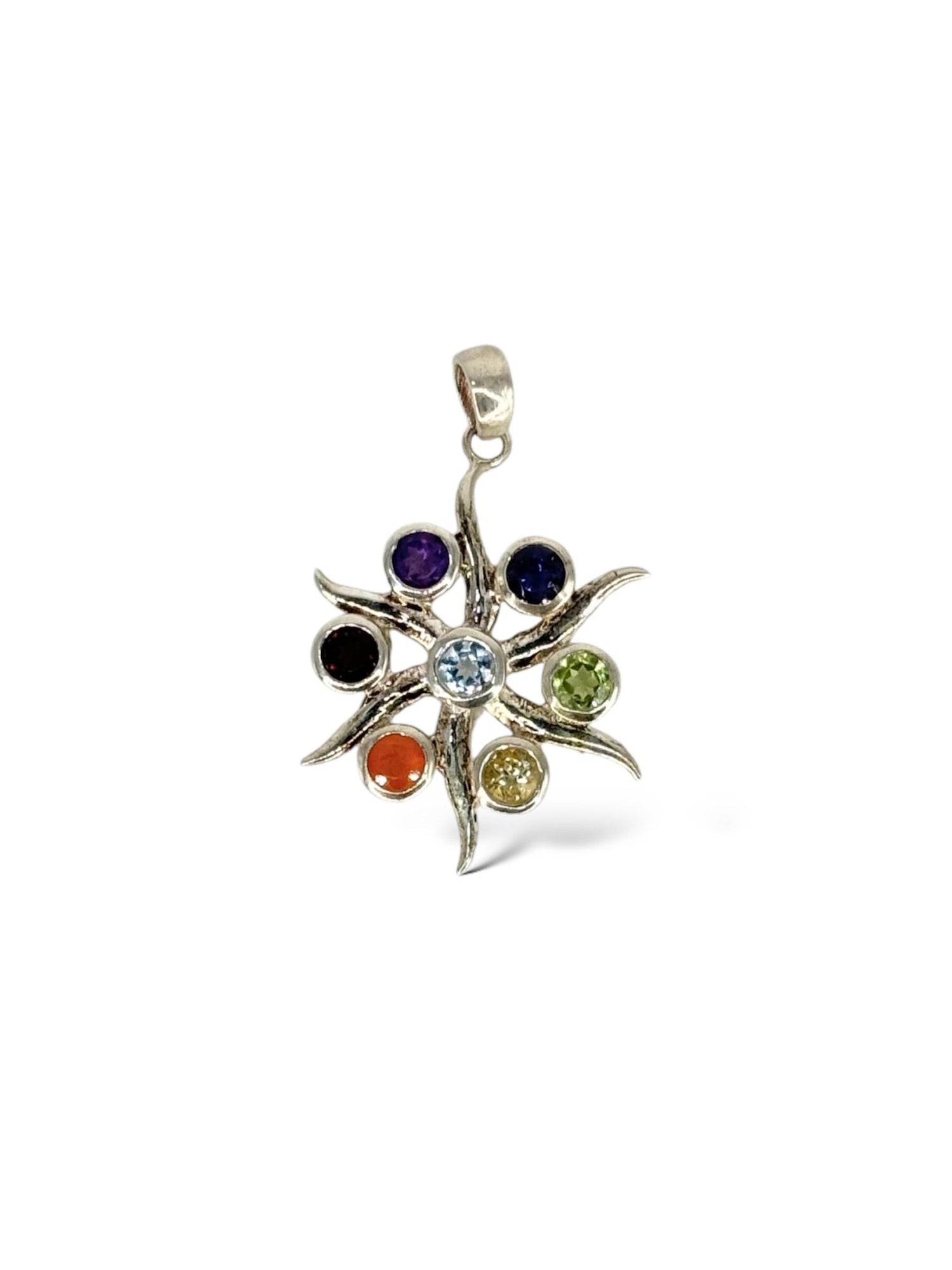 Ciondolo 7 chakra argento 925 - SIddharta