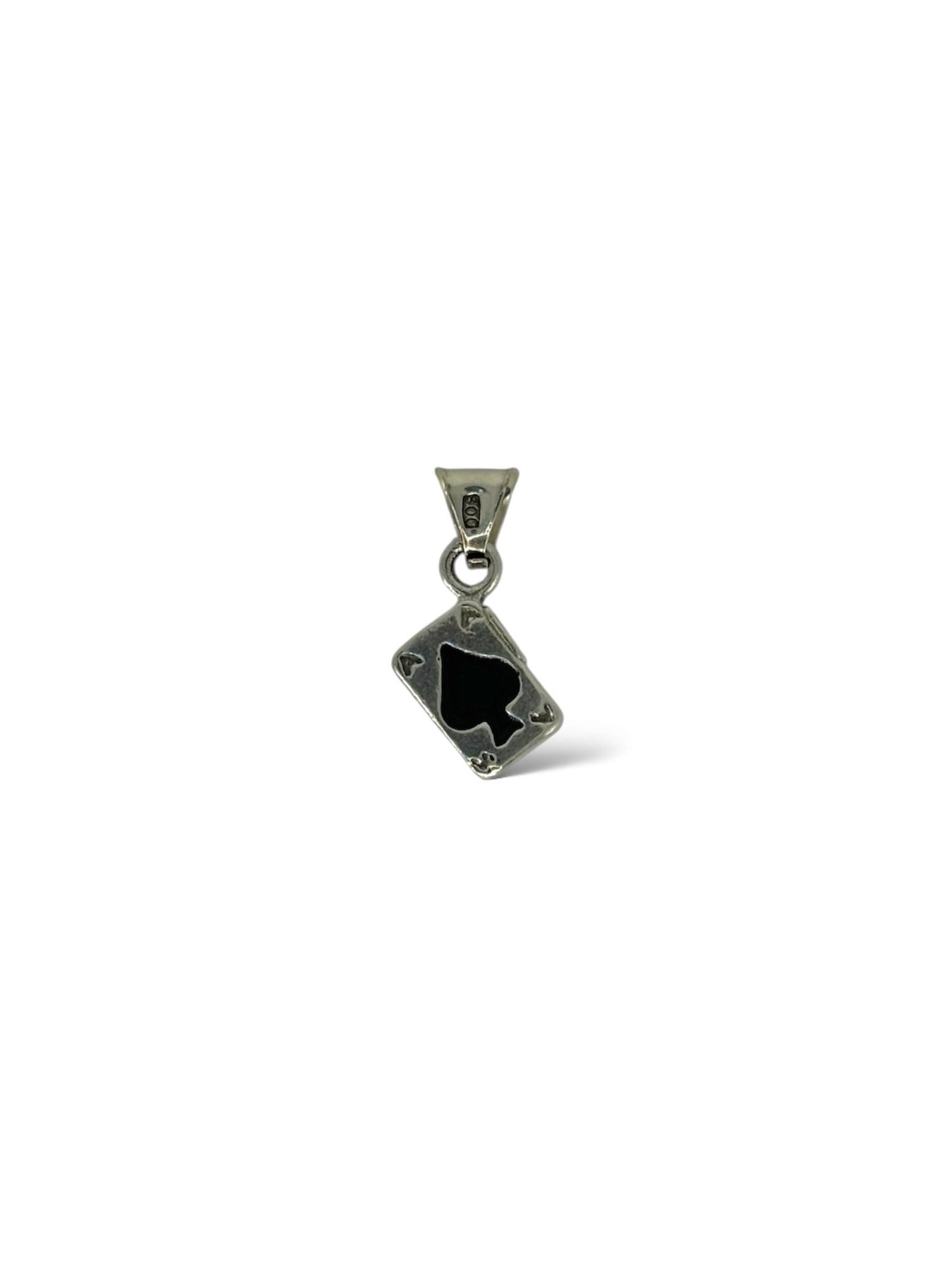 Ciondolo argento asso picche - SIddharta