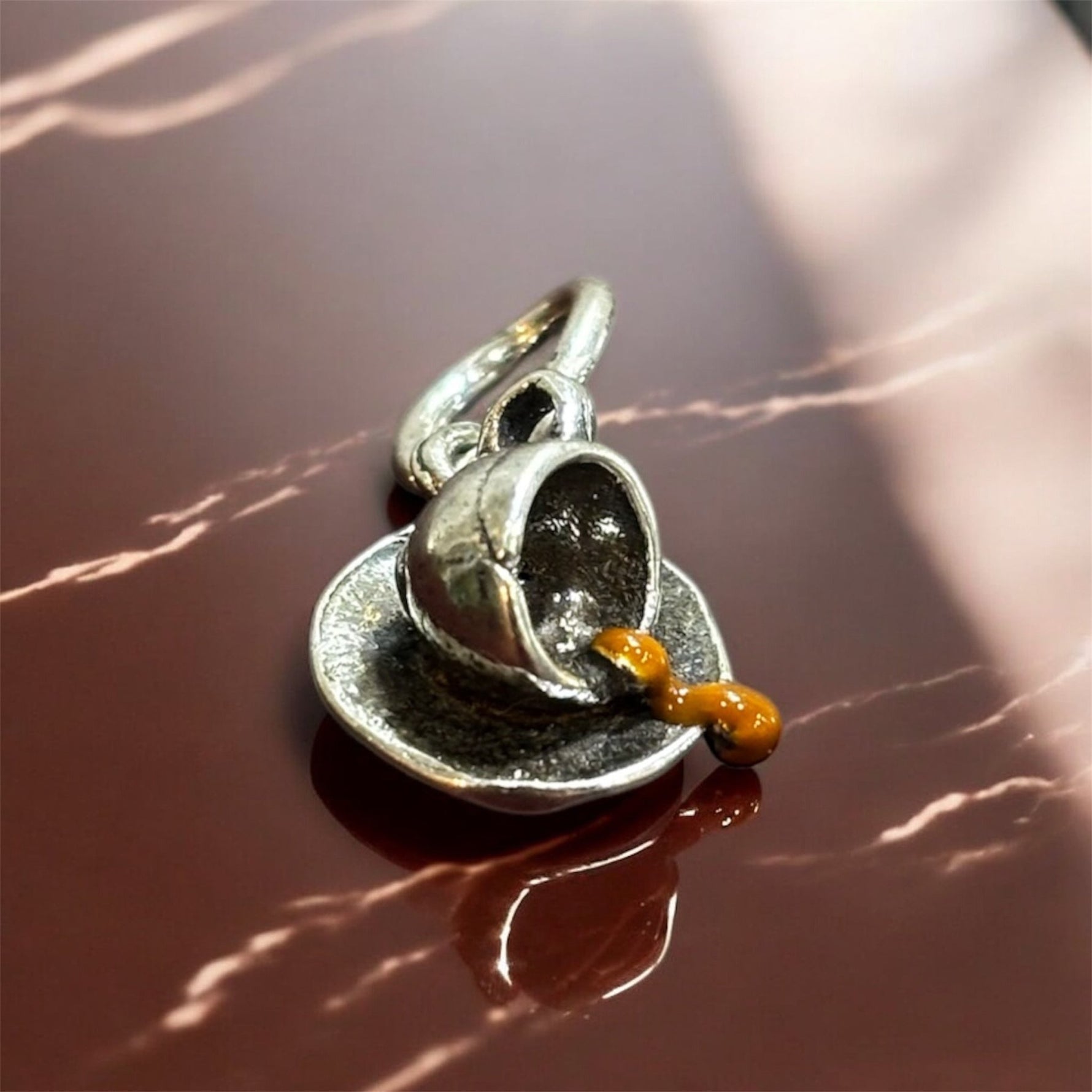 Ciondolo Caffè in argento 925 - SIddharta