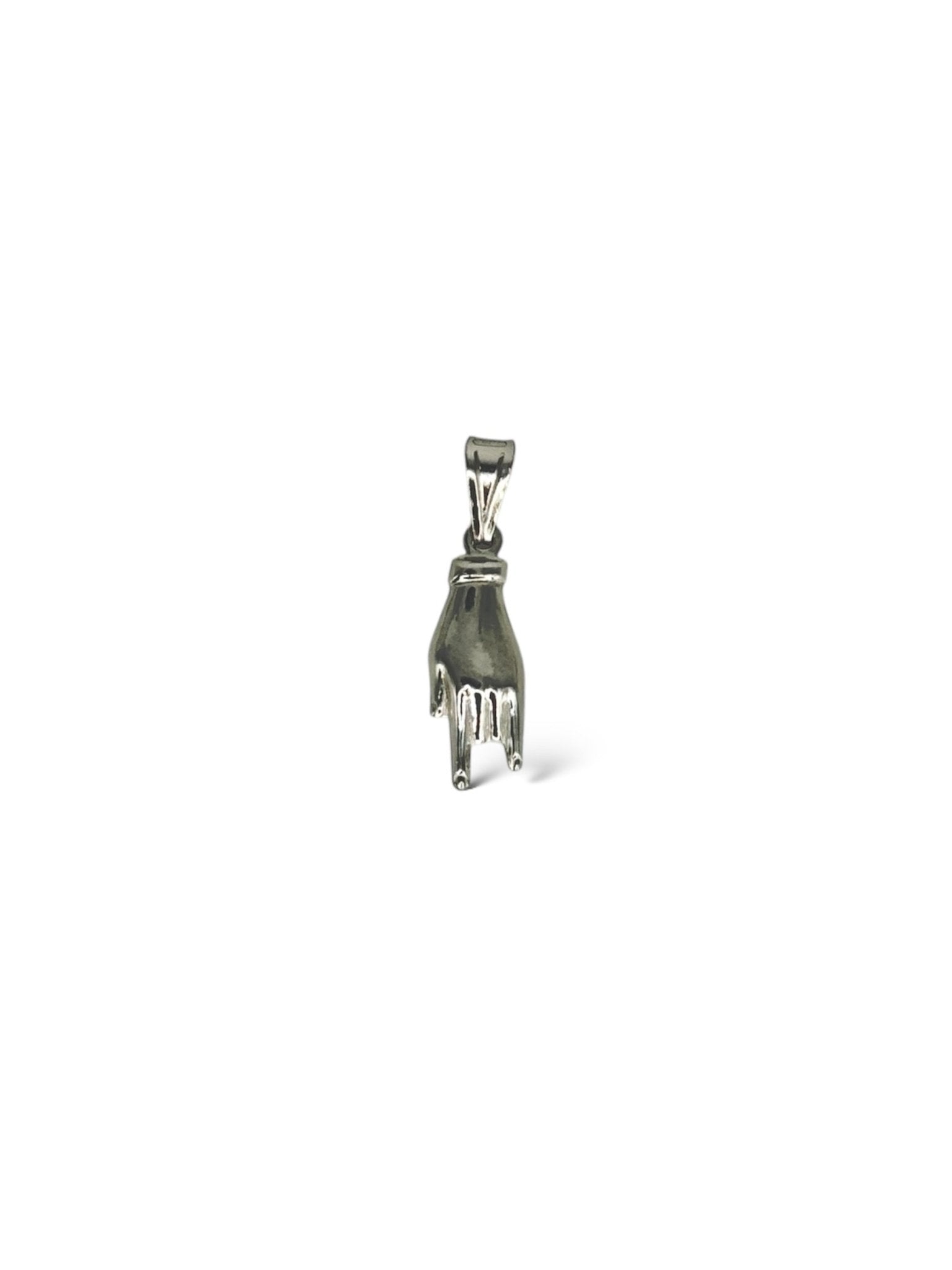 Ciondolo corna portafortuna argento rodiato 925 - SIddharta