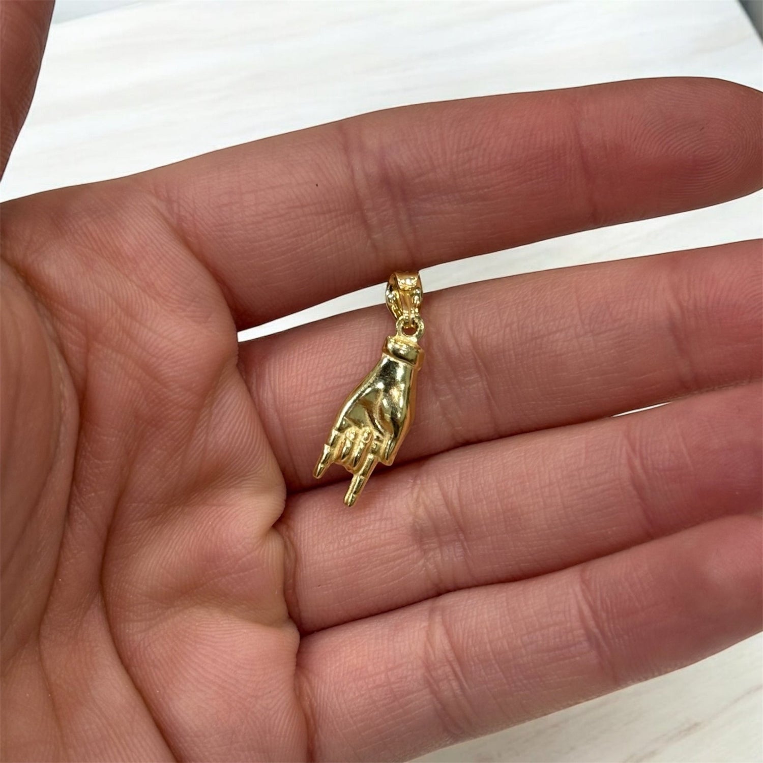 Ciondolo corna portafortuna oro in argento 925 - SIddharta