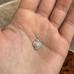 Ciondolo cuore sacro con zirconi in argento 925 - SIddharta