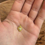 Ciondolo cuore sacro con zirconi oro in argento 925 - SIddharta