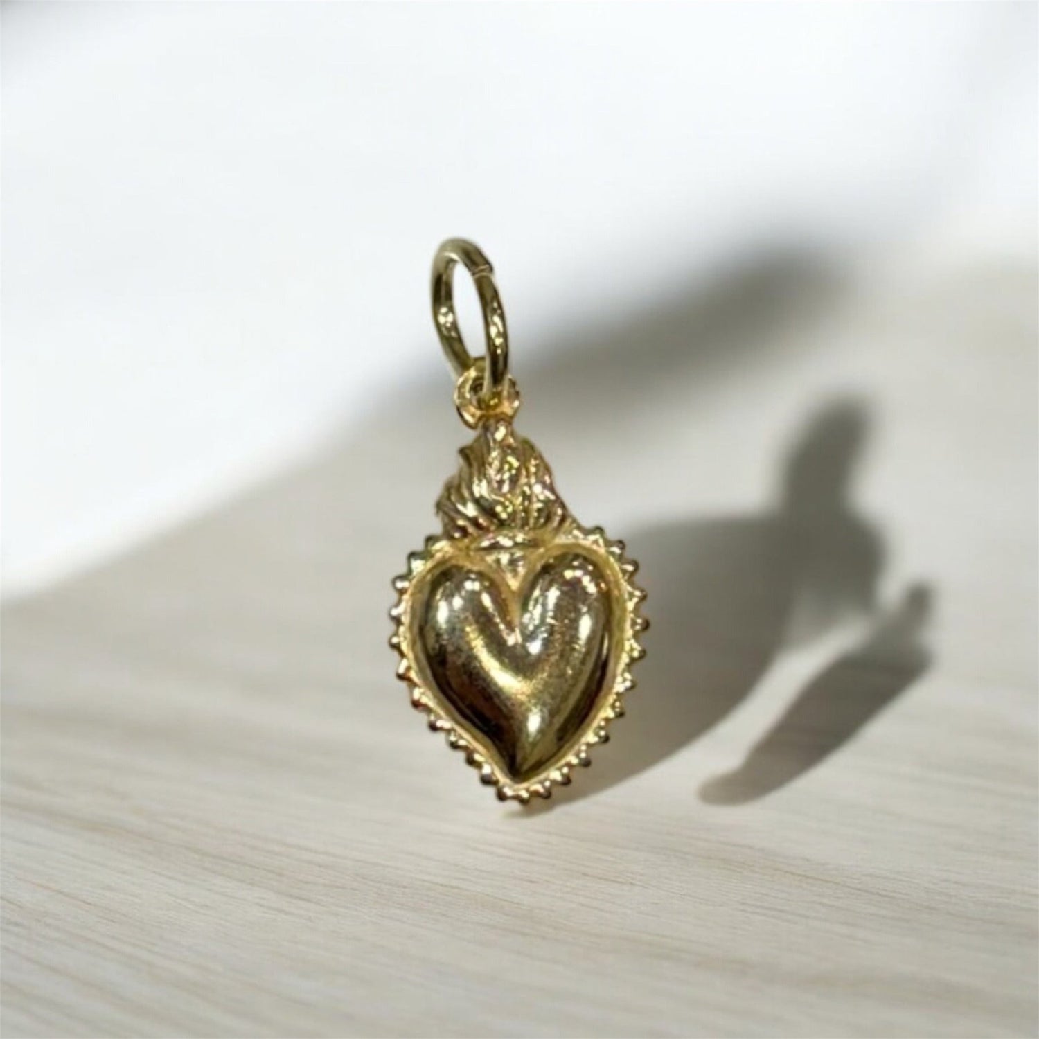 Ciondolo cuore sacro oro in argento 925 - SIddharta